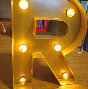 Decorative Letter R Marquee LED Light Up